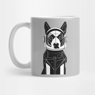 Space Dog in a Modern Suit Mug